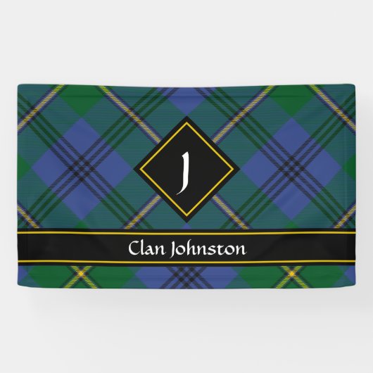 Clan Johnston Tartan Banner (Horizontaal)