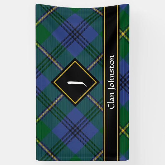 Clan Johnston Tartan Banner (Verticaal)