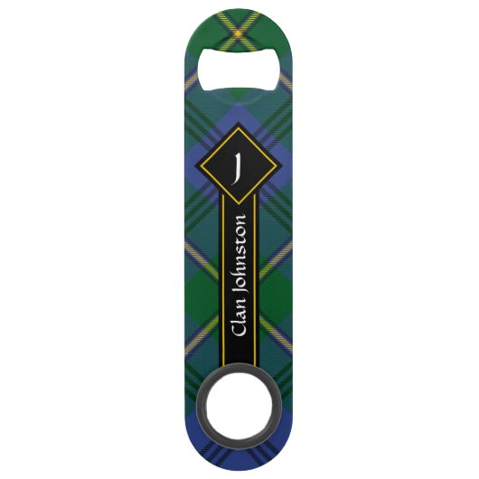 Clan Johnston Tartan Bar Key Speed Flessenopener (Voorkant)