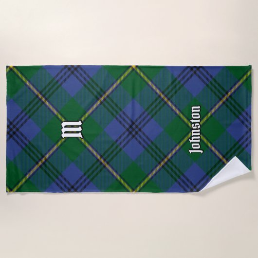 Clan Johnston Tartan Beach Towel Strandlaken (Voorkant)