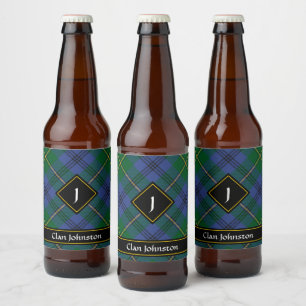 Clan Johnston Tartan Beer Fles Label Bier Etiket