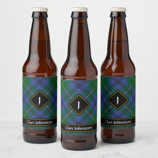 Clan Johnston Tartan Beer Fles Label Bier Etiket (Flessen)