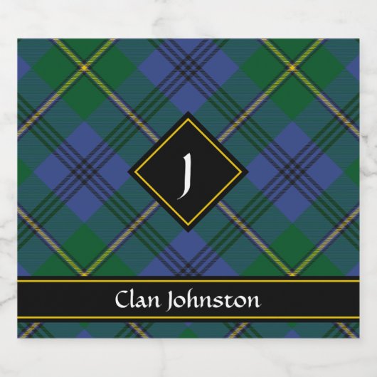 Clan Johnston Tartan Beer Fles Label Bier Etiket (Enkel label)