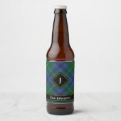 Clan Johnston Tartan Beer Fles Label Bier Etiket (Voorkant)