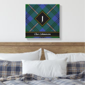 Clan Johnston Tartan Canvas Print (Insitu (Slaapkamer))