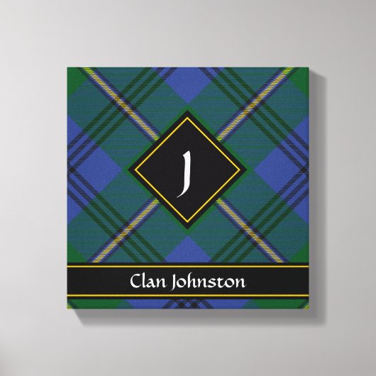 Clan Johnston Tartan Canvas Print (Voorkant)