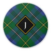Clan Johnston Tartan Ceramic Knob Keramische Knop (Voorkant)
