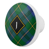Clan Johnston Tartan Ceramic Knob Keramische Knop (Rechts)