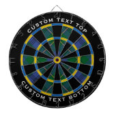 Clan Johnston Tartan Dart Board Dartbord (Voorkant)