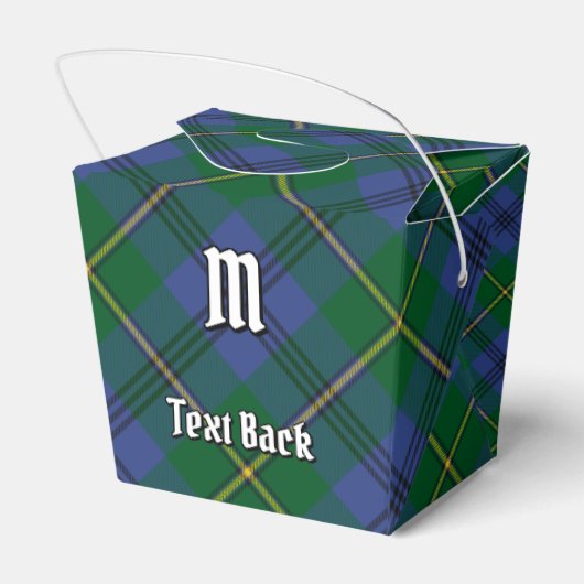 Clan Johnston Tartan Favor Box Bedankdoosjes (Achterkant)