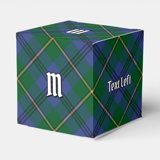 Clan Johnston Tartan Favor Box Bedankdoosjes (Achterkant)