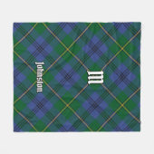 Clan Johnston Tartan Fleece Blanket Deken (Voorkant (Horizontaal))
