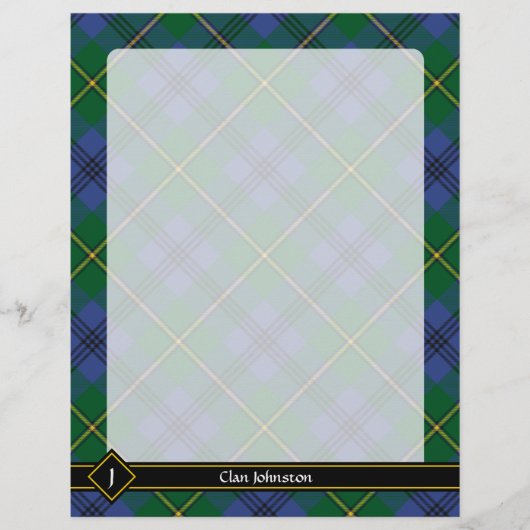 Clan Johnston Tartan Flyer (Voorkant)