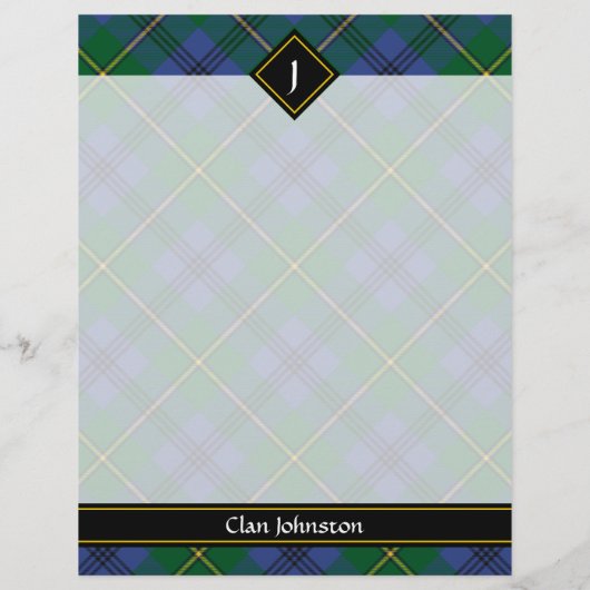 Clan Johnston Tartan Flyer (Achterkant)