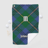 Clan Johnston Tartan Golf Towel Golfhanddoek (Insitu)