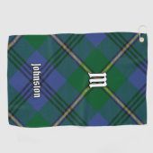 Clan Johnston Tartan Golf Towel Golfhanddoek (Horizontaal)