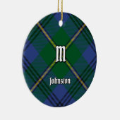 Clan Johnston Tartan Keramisch Ornament (Rechts)