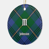 Clan Johnston Tartan Keramisch Ornament (Links)