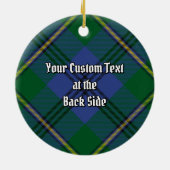 Clan Johnston Tartan Keramisch Ornament (Achterkant)