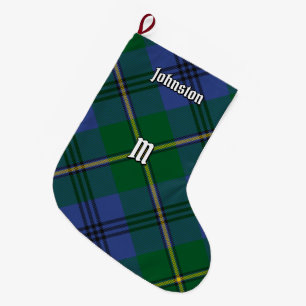 Clan Johnston Tartan Kerstmis stoppen Grote Kerstsok