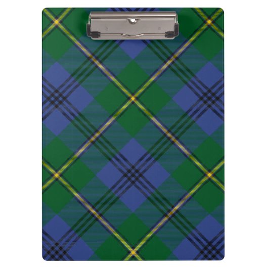 Clan Johnston Tartan Klembord (Voorkant)
