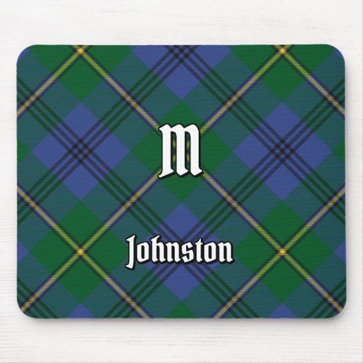 Clan Johnston Tartan Muismat (Voorkant)