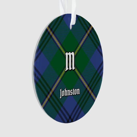 Clan Johnston Tartan Ornament (voorkant)