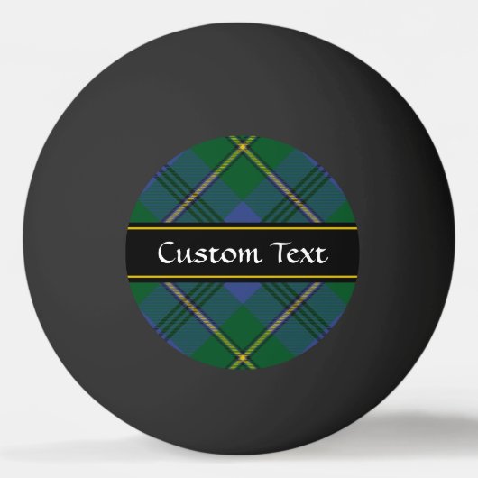 Clan Johnston Tartan Ping Pong Ball (Achterkant)