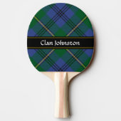 Clan Johnston Tartan Ping Pong Paddle Tafeltennisbatje (Achterkant)