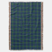 Clan Johnston Tartan Royal Blue en Green Plaid Deken (Voorkant Verticaal)
