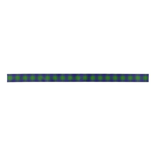 Clan Johnston Tartan Satijnen Lint (Voorkant)