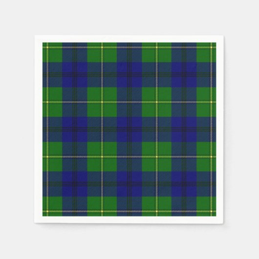 Clan Johnston Tartan Servetten (Voorkant)