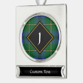 Clan Johnston Tartan Silver Plated Banner Ornament Verzilverd Banner Ornament (Links)