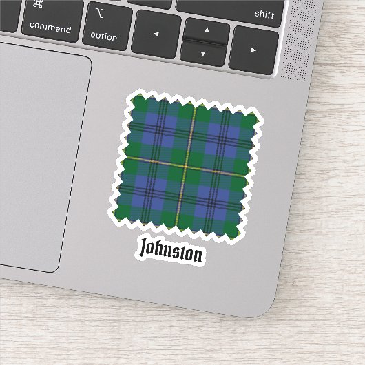 Clan Johnston Tartan Sticker (Detail)