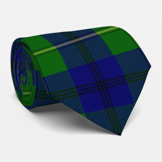 Clan Johnston Tartan Stropdas (Opgerold)