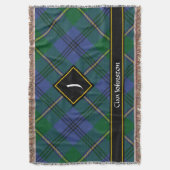 Clan Johnston Tartan Throw Blanket Deken (Voorkant Verticaal)