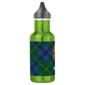 Clan Johnston Wapen over Tartan Waterfles (Links)
