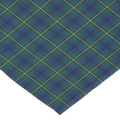 Clan Johnstone Blauw en Groen Schots Tartan Korte Tafelloper (Hoek)