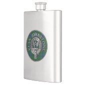 Clan Johnstone Crest & Tartan Flacon (Links)