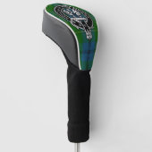 Clan Johnstone Crest & Tartan Golfheadcover (Schuin)