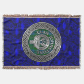 Clan Johnstone Crest & Tartan Knot Deken (Voorkant)