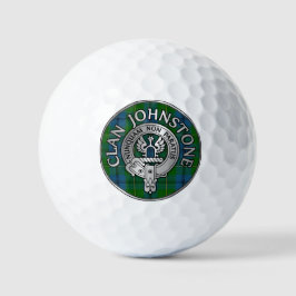 Clan Johnstone Crest & Tartan Knot Golfballen
