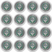 Clan Johnstone Crest & Tartan Knot Sticker (Voorkant)