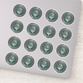 Clan Johnstone Crest & Tartan Knot Sticker