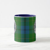 Clan Johnstone Crest & Tartan Mok (Midden)