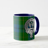 Clan Johnstone Crest & Tartan Mok (Voorkant rechts)