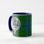 Clan Johnstone Crest & Tartan Mok (Voorkant links)