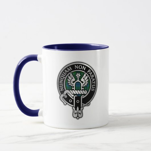 Clan Johnstone Crest & Tartan Mok (Links)