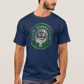 Clan Johnstone Crest & Tartan T-shirt (Voorkant)