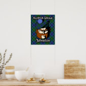 Clan Johnstone Scottish Tartan Poster Johnston (Keuken)